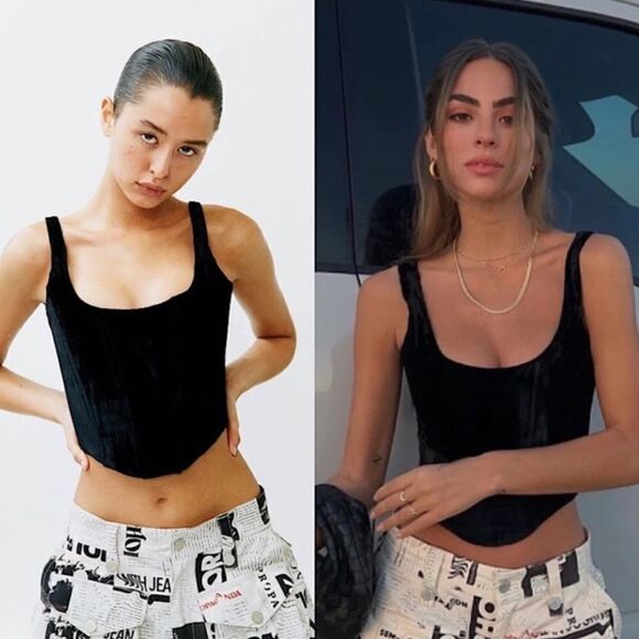 With Jéan Cindy Velvet Corset - Picture 1 of 8